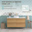 Meuble-lavabo flottant moderne simple 48 po Newark