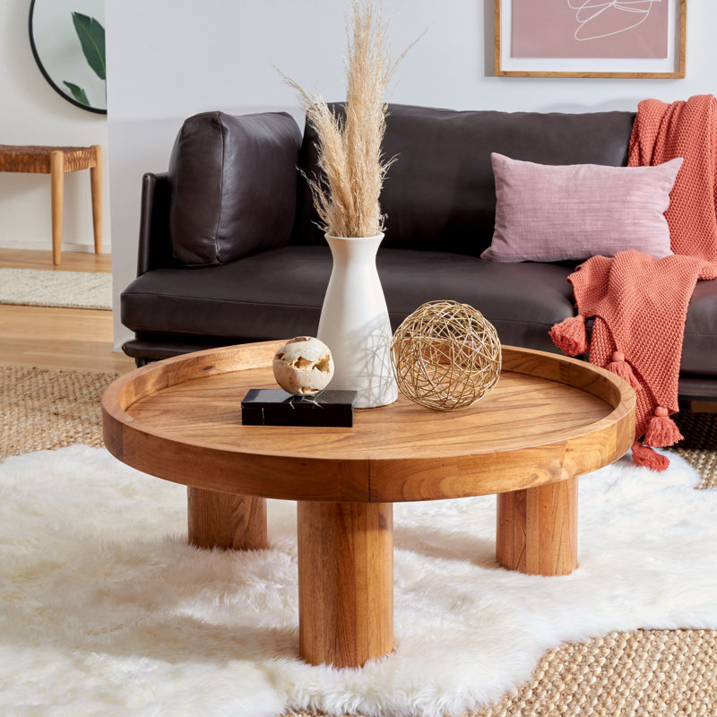 Eleanne Single Coffee Table, Brown