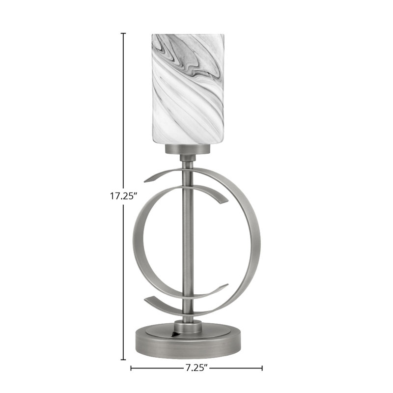 Gulas Stainless Steel Table Lamp, Graphite