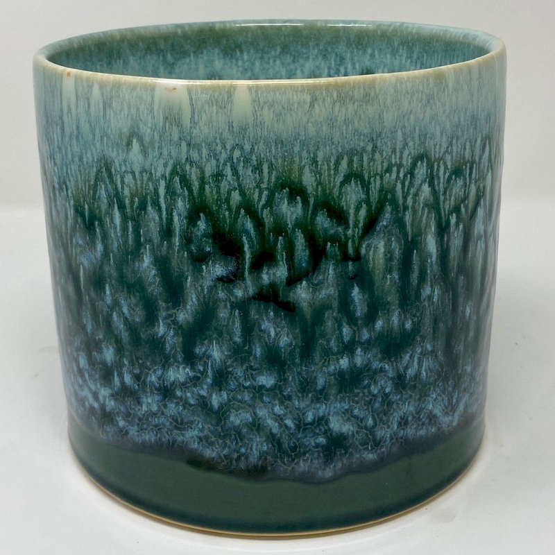 Pot de fleurs en céramique Gtelind Green, H 5,9 po x l 6,5 po x P 6,5 po