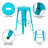 Counter Stool with Metal Frame