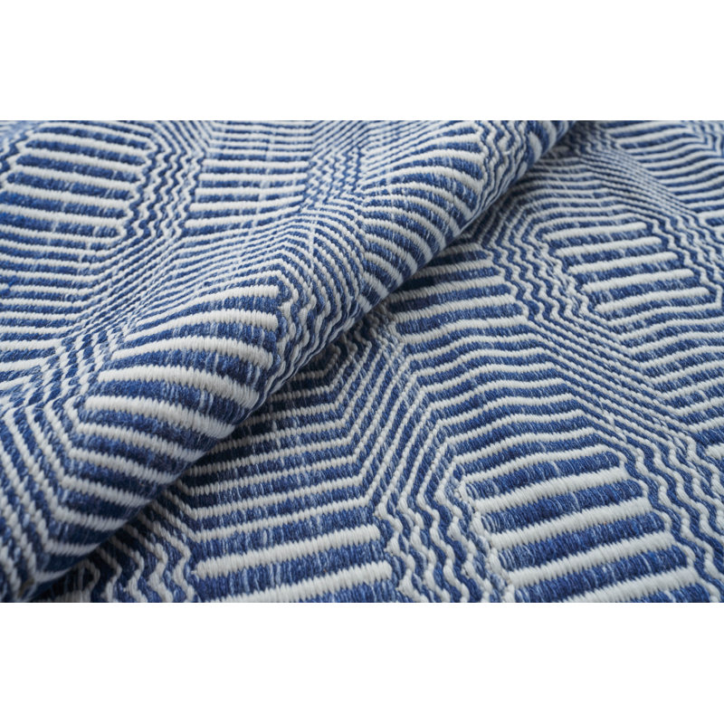 Naples Geometric Area Rug, Blue, Rectangle 9' x 12'