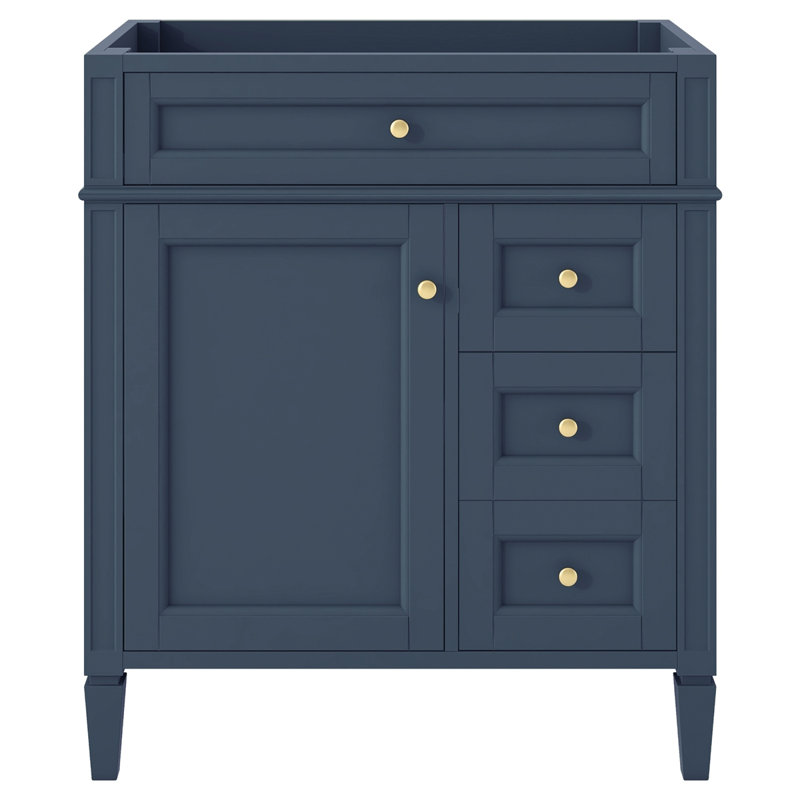 Meuble-lavabo de 30 po sans lavabo supérieur, Bleu
