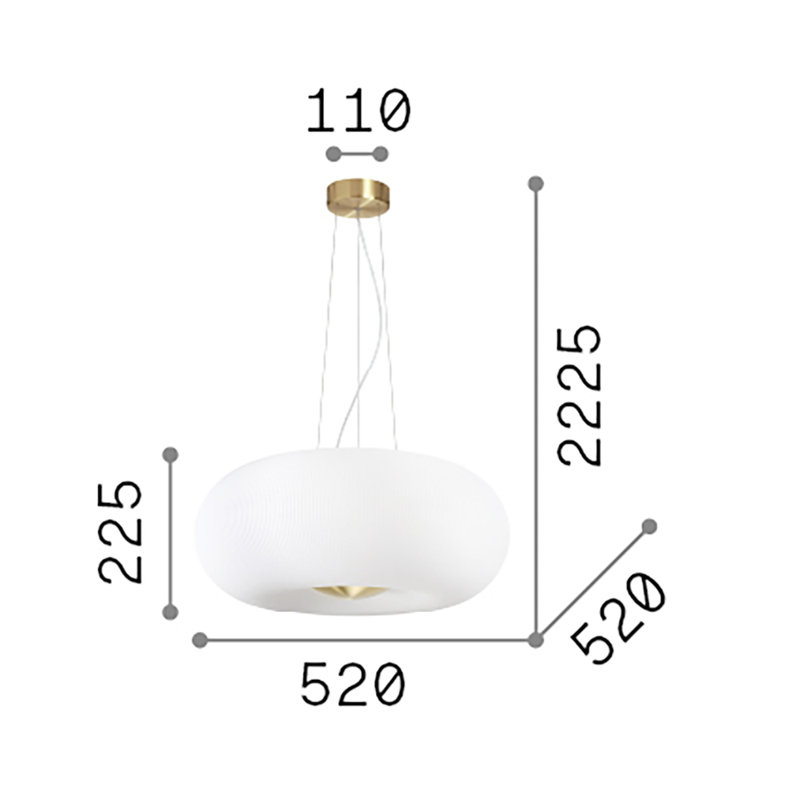 Arizona 5 - Light Geometric Chandelier