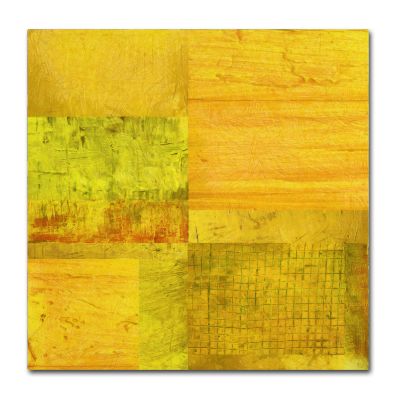 « essence of yellow », reproduction d’art sur toile tendue, H 35 po x l 35 po x P 2 po