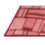 Tapis tissé à la machine en rouge-68654744