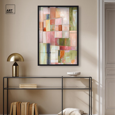 «Doll Memories - Multicolore Glaze Greenery Shadowbox Print» par Art Remedy