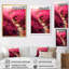 Fushia Blooming Abstraction V sur toile-271407277-271407278