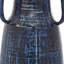 Ceramic Blue Decorative Vase with Handles