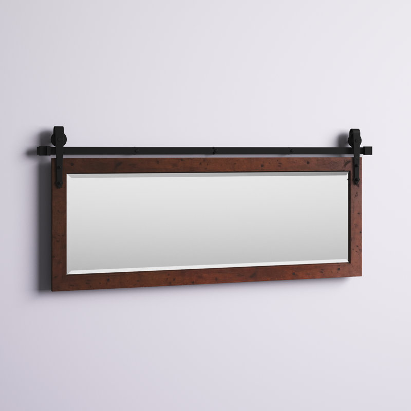 Neace Wood Frame Mirror, 31" x 71", Dark Walnut