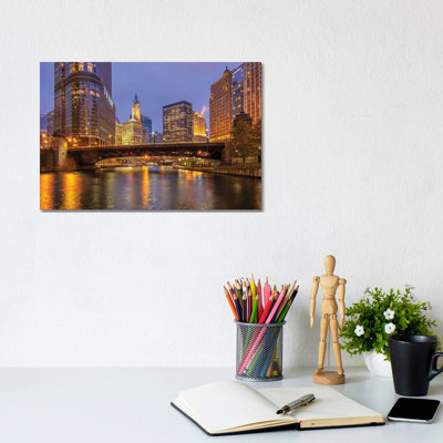 Riverside In Chicago by Nejdet Duzen - Wrapped Canvas Gallery-Wrapped Canvas Giclée