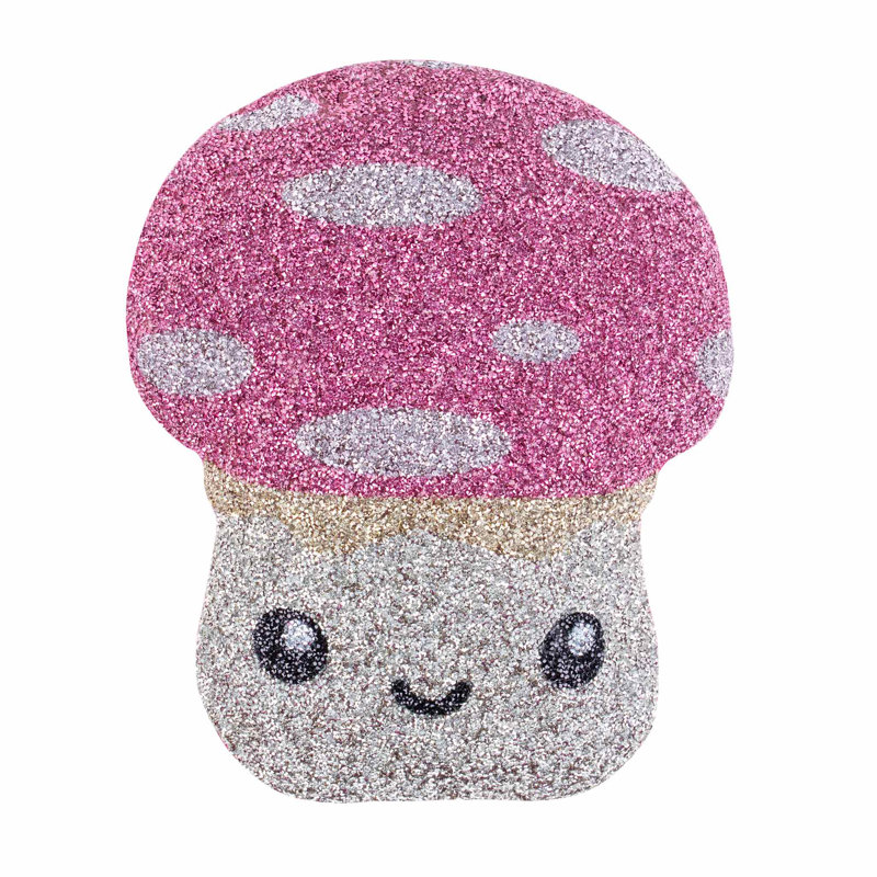 Coussin strass en forme de crapaud