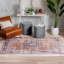 Nile Tarifa Bohemian Medallion Machine Washable Flat Pile Rust Rug-59718803