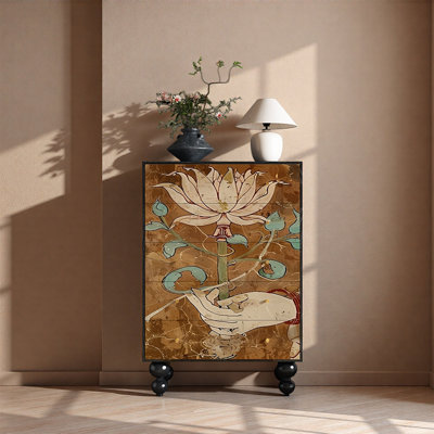 Classic Pine Five Drawer Storage Cabinet