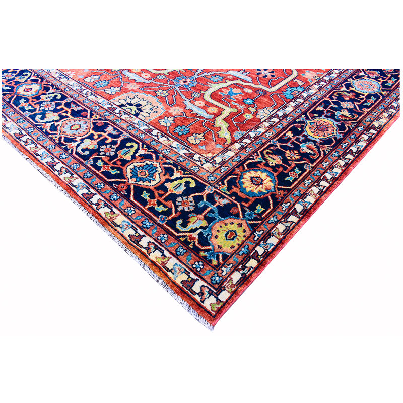 Elegant Wool Oriental Area Rug, Rectangle 8' x 10'