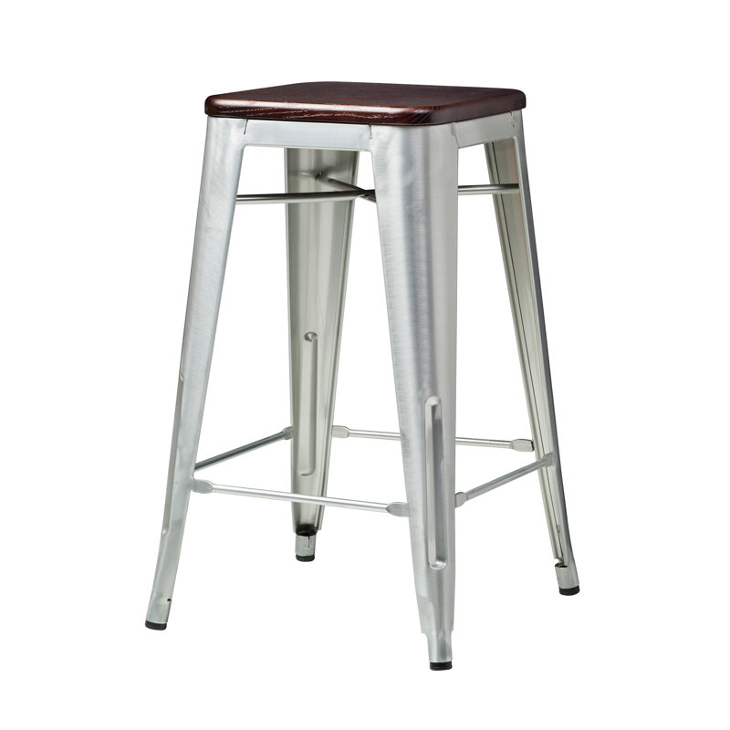 Burlon Steel Counter Stool with Steel Frame