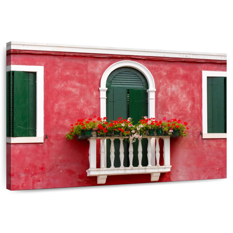 Lilie balcon à Burano, H 20 po x l 30 po