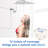 12" Stainless Steel Rain Shower Head - Adjustable Arm For Customized Shower, Corrosion Resistance, Wall Mounted With Air-In Technology Enhanced Resistance