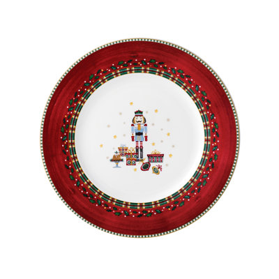 Nutcracker Bone China Salad/Dessert Plate