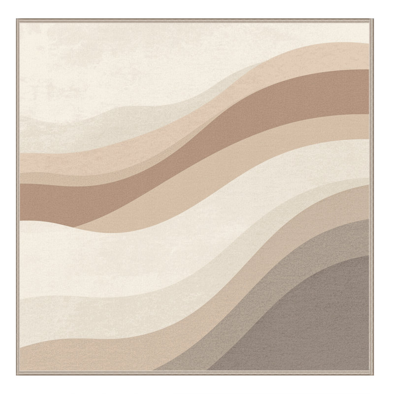 Tapis côtier beige lavable à la machine Ottavio, 7 x 10