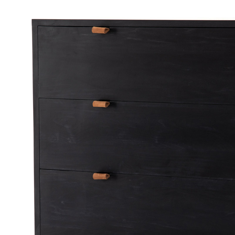 Commode 5 tiroirs Loki, Peuplier noir délavé