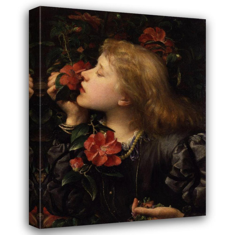 «Dame» par George Frederic Watts - Art mural sur toile tendue avec châssis, H 48 po x l 33 po