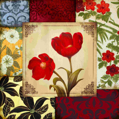 «Bright Floral», impression sur toile tendue