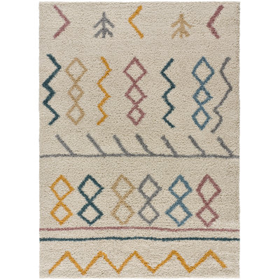 Ulai Geometric Shag Area Rug