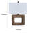 Onbi Table Lamp, Rectangular Shade, Hollow Square, Antique Brass 25 Inch