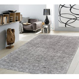 Xantia Abstract Area Rug in Gray