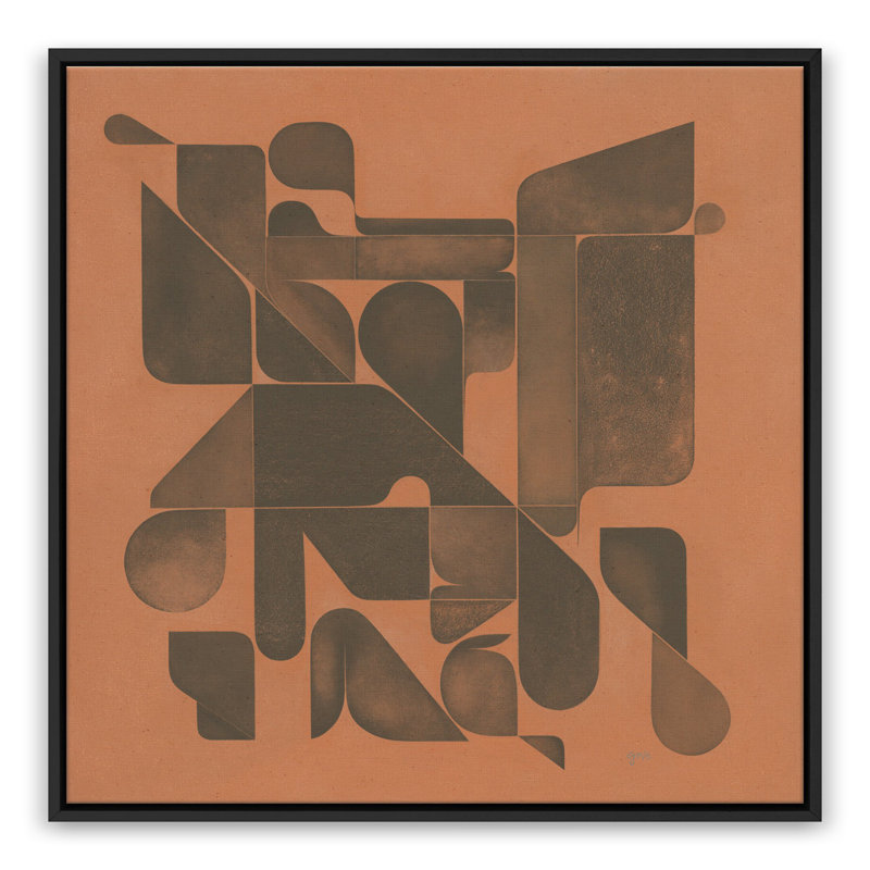 Mesa Roja by Gregory Gove, 48" H x 48" W x 2" D, Black Maple Framed Canvas