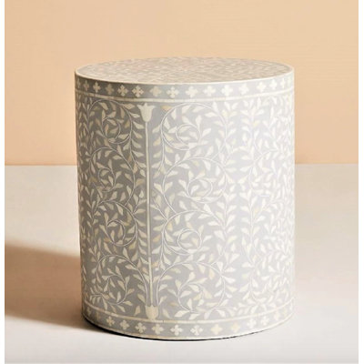 Solid + Manufactured Wood Accent Stool