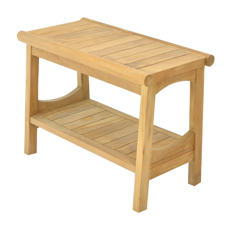 Whittington 24'' W Teak Shower Bench