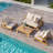 Ali loveseat with coffee table