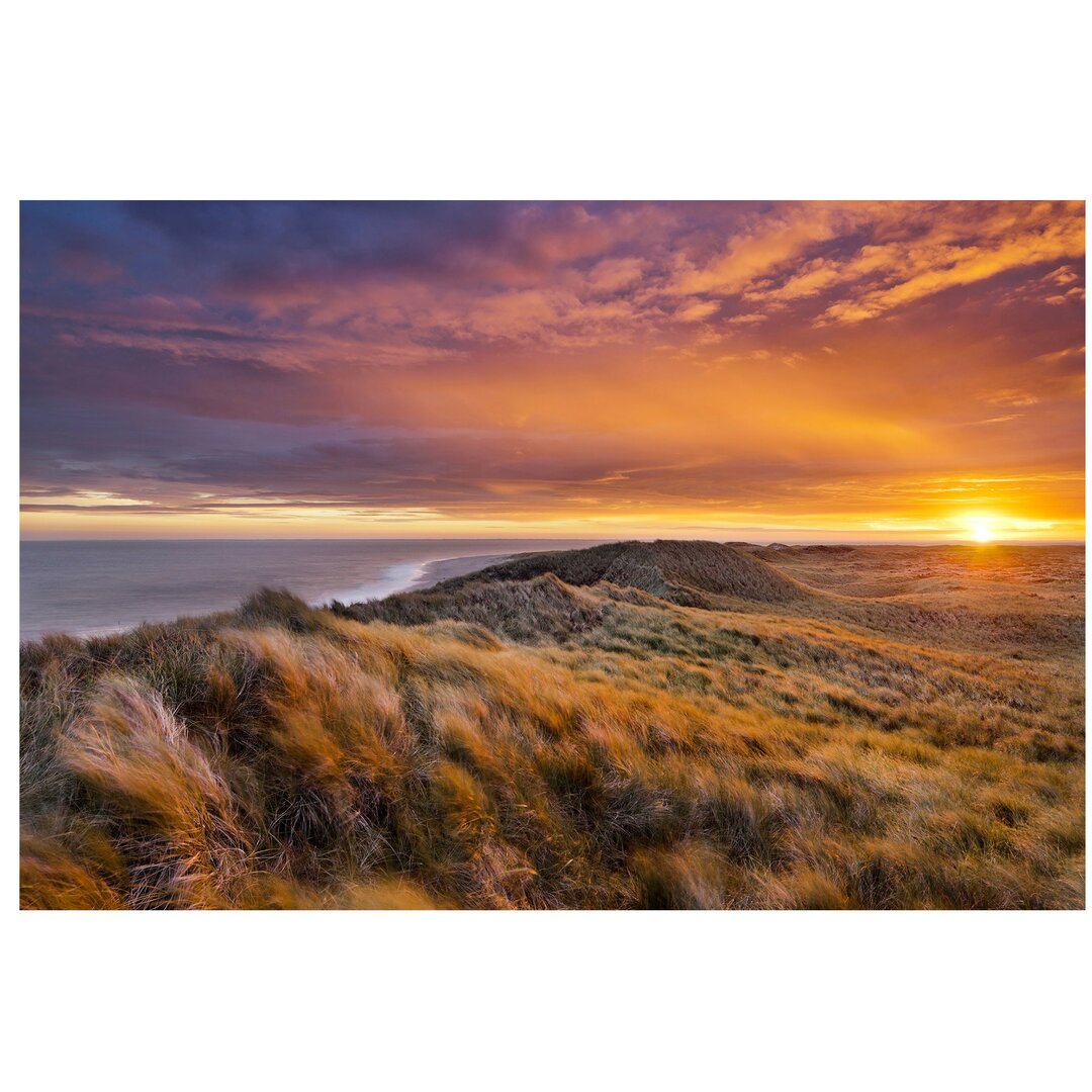 Strukturierte Fototapete Sunrise on the Beach, Sylt