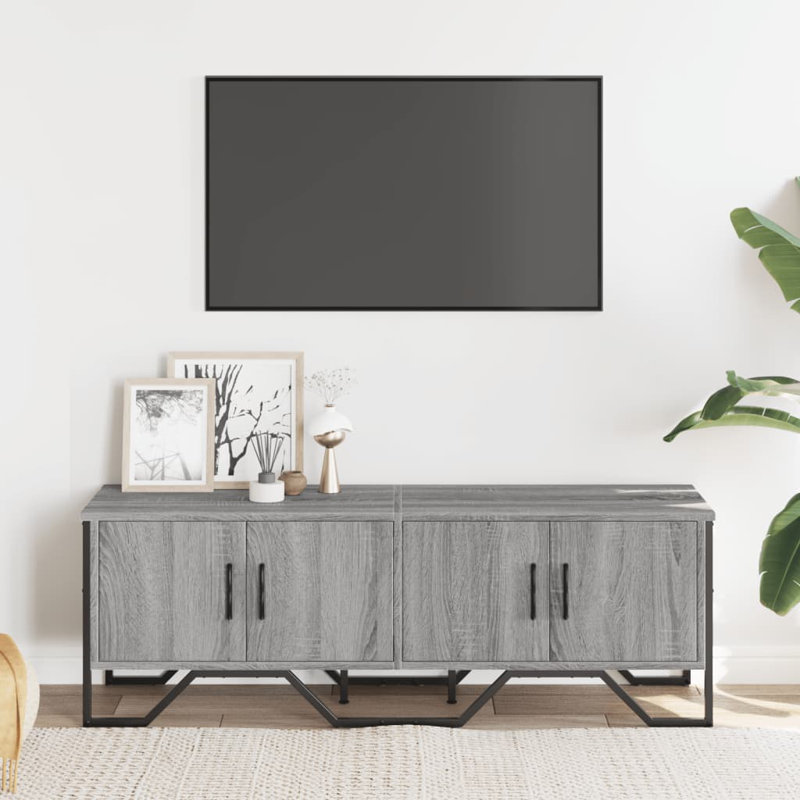 Alexica Unfinished TV Stand, 122cm, Grey Sonoma