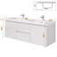 Ensemble de meuble-lavabo mural 60 po avec 2 tiroirs et portes