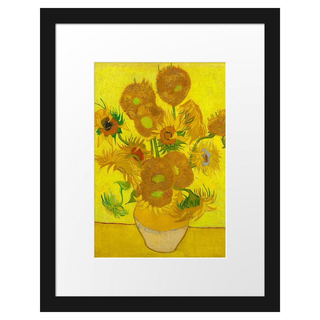 Gerahmter Kunstdruck Sunflowers II von Vincent Van Gogh