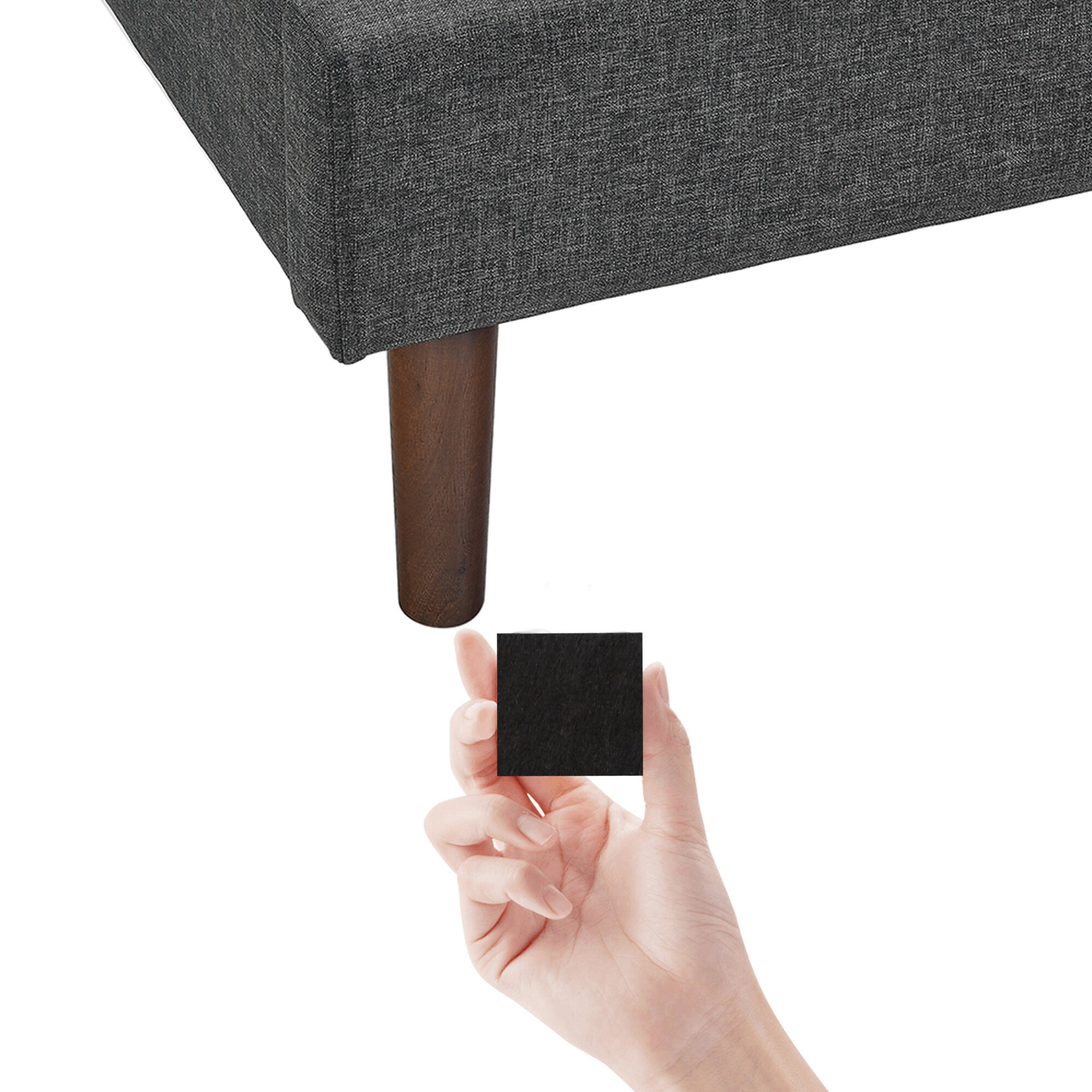 SoftTouch 1 36pk Heavy Duty Non Slip Furniture Gripper Pad Black
