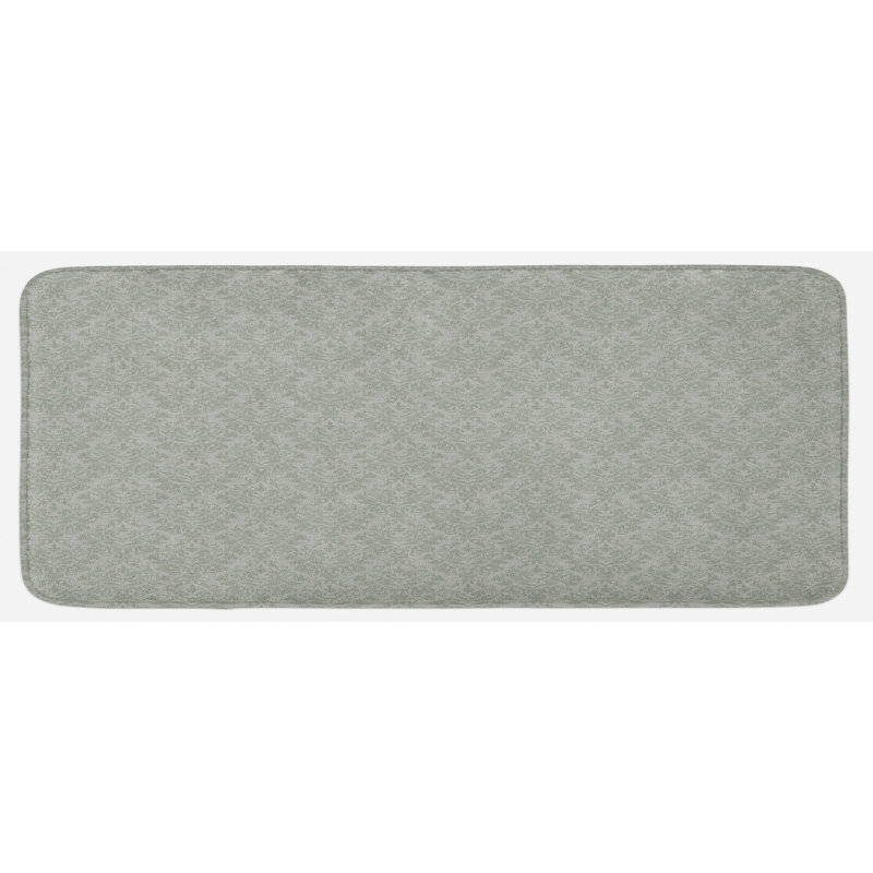 Traditional Solid Color Polyester Kitchen Mat