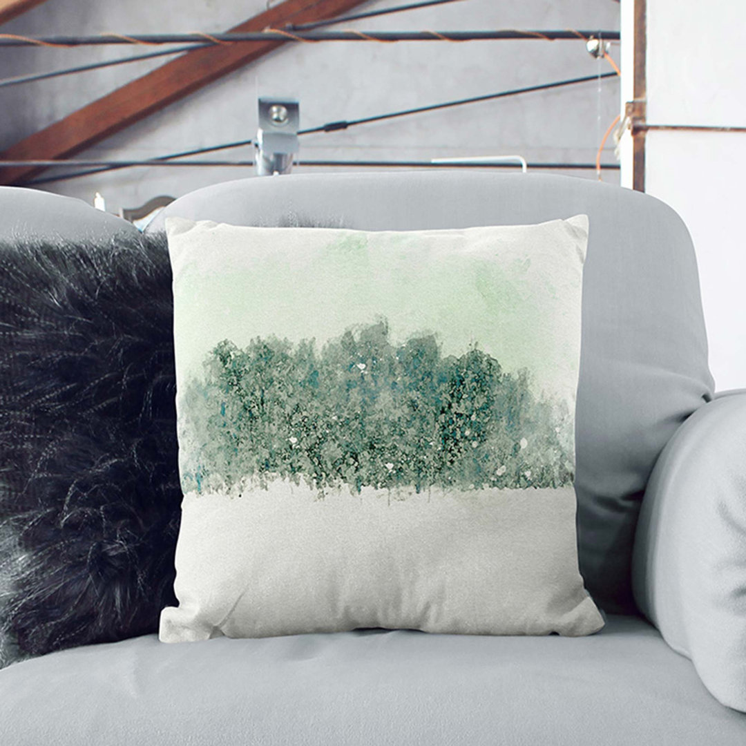 Forest at Wintertime Cushion with Filling
