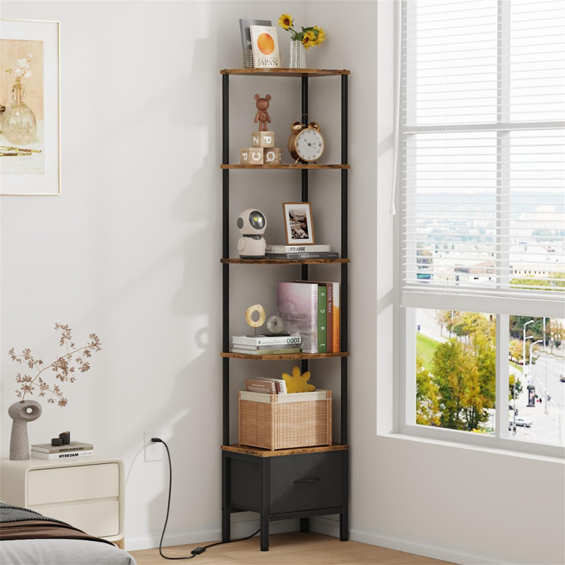 37cm W Metal Standard Bookcase, (4 Shelves) 159cm. H x 38cm. W x 54cm. D