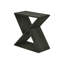 Table d'appoint en placage foncé 23,6 po Grand style