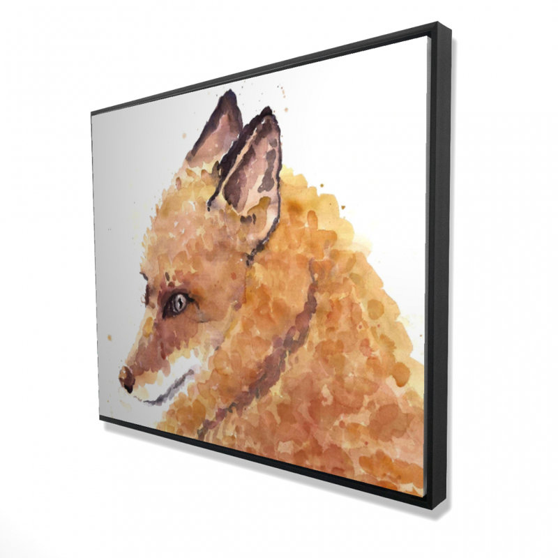 Fox Print On Canvas