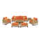 Tullio 8 - Person Patio Conversation Sets with Sunbrella® Cushions