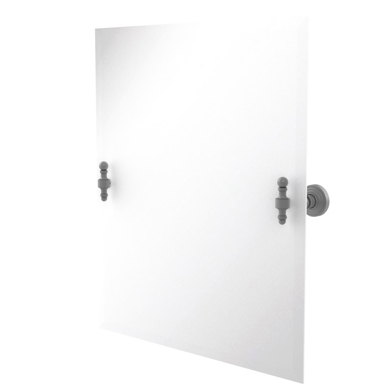 Marchmont Metal Wall Mirror, Matte Gray