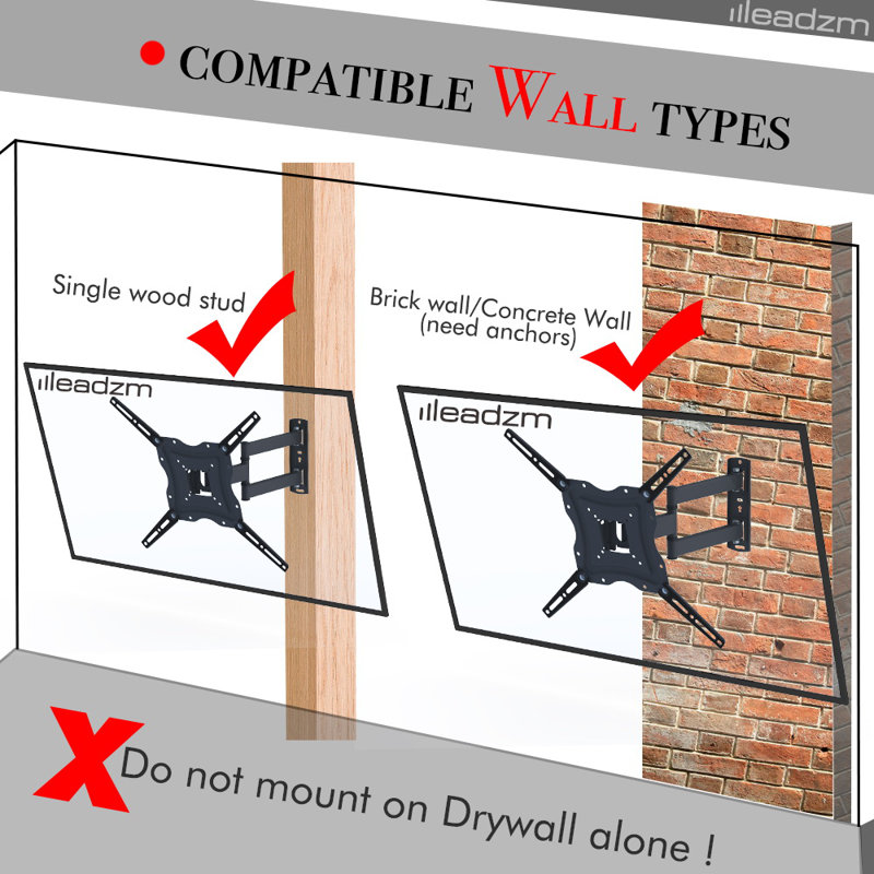 Angelin Symple Stuff Single Screen Wall Mount