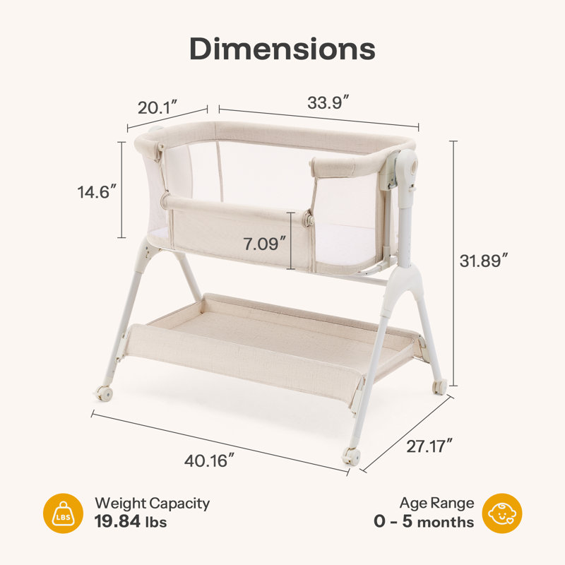 Moses Basket, Beige