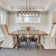 6 - Light Linear Geometric Rectangle Island Chandelier