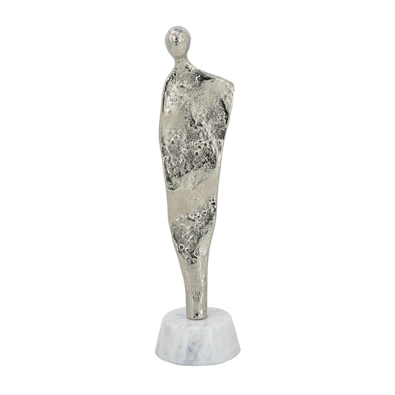 Figurine humaine moderne en aluminium, statue décorative
